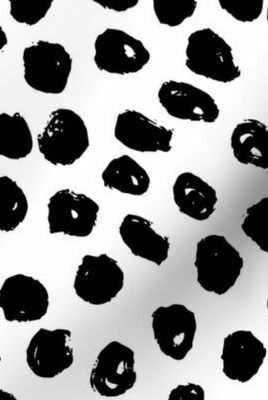 Tapeta czarno-białe kropki atramentu
