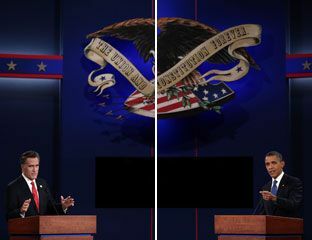 Romney Obaman ensimmäinen keskustelu