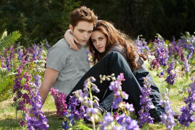 Robert Pattinson og Kristen Stewart spiller i Twilight-sagaen breaking dawn del 2