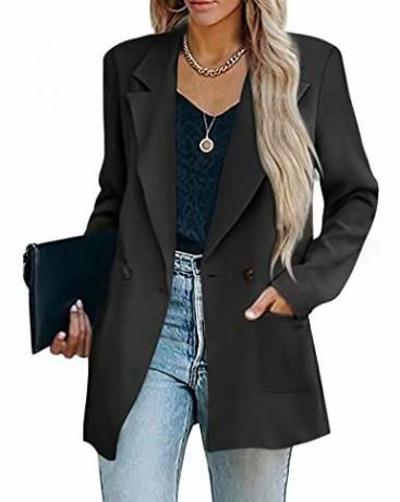 Siyah Oversize Blazer 