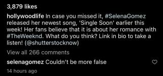 Selena Gomez prozradila, zda její ex The Weeknd inspiroval skladbu Single Soon