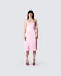 ซื้อ Dupes of Hailey Bieber Silky Pink Slip Dress