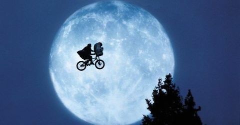 E.T. Lietajúca scéna