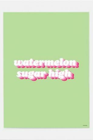 Watermeloen Suiker Hoge Print