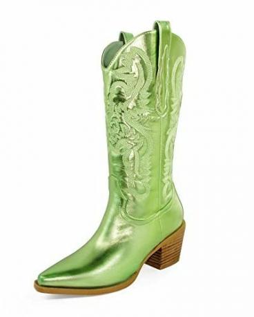 Bestickte, mittelhohe Western-Cowboystiefel