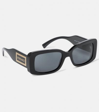 Prostokątne okulary przeciwsłoneczne z logo Vintage