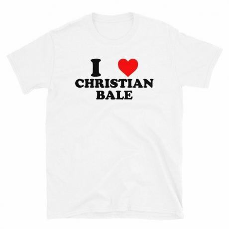 I Love Christian Bale Tシャツ