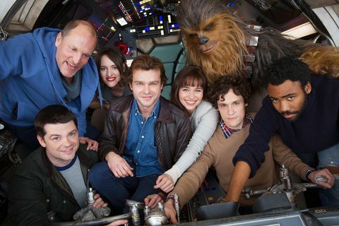 Første cast -bilde fra frittstående Han Solo -film
