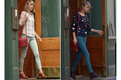taylor swift pastel jeans nyc