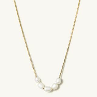 Organický náhrdelník z perlových perál