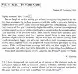 Albert Einstein เขียนจดหมายแนะนำ Marie Curie ไม่สนใจ Haters Trolls 1911