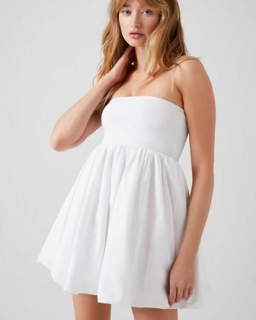 Babydoll mini suknelė be petnešėlių