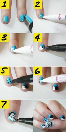 vina în stelele noastre nail art