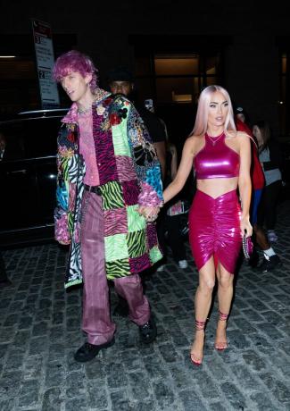 Нью-Йорк, Нью-Йорк, 29 июня Пулемет Келли и Меган Фокс на вечеринке после его шоу в Мэдисон-Сквер-Гарден 29 июня 2022 года в Нью-Йорке.