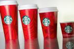 Rode bekers voor de feestdagen van Starbucks