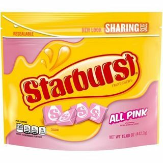 Starburst Tüm Pembe Paylaşım Boyutu Chewy Candy 