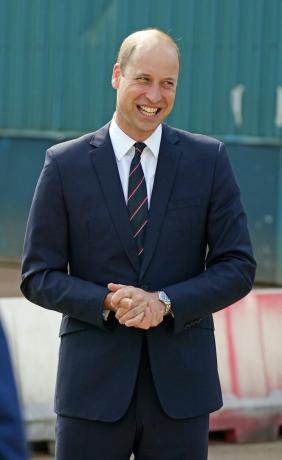 Prince William odwiedza stocznię Bae Systems