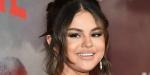 Selena Gomez droeg kristallen gala-oorbellen met een trui