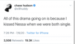 Nessa Barrett potvrdzuje, že Chase Hudsonovú pobozkala uprostred drámy TikTok