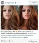 Makeup -artist deler Selena Gomez -bilde med og uten redigering av en viktig grunn