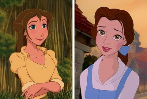 Disney filmiteooriad Jane Tarzan Belle Kaunitar ja koletis