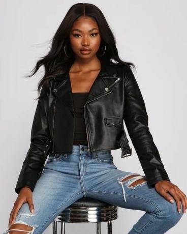 Biker Chic Crop-jakke