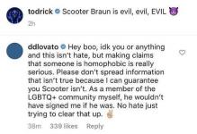 Ariana Grande provavelmente não falará sobre a rivalidade entre Taylor Swift e Scooter Braun