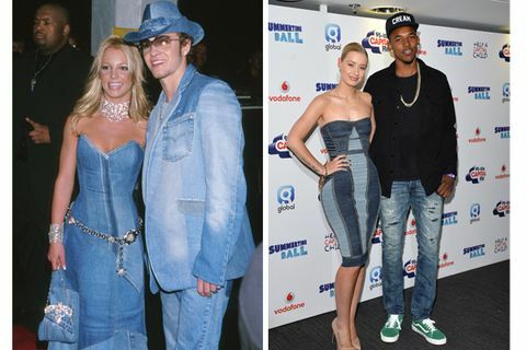 Бритни Спирс и Джастин Тимберлейк в джинсовой одежде 
