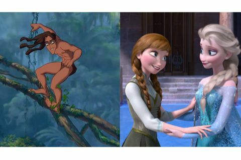 การเชื่อมต่อของ Frozen และ Tarzan