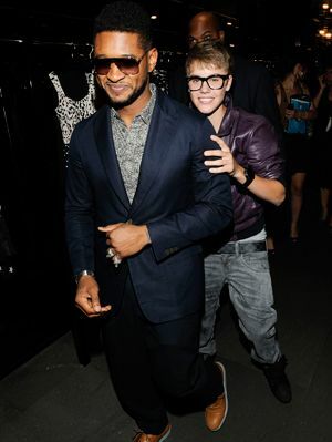 Justin Bieber in Usher