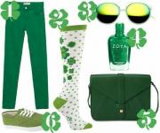 Süße grüne Kleidung für den St. Patrick's Day
