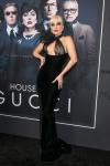 Леди Гага в прозрачном платье с лямкой на шее на премьере фильма House of Gucci