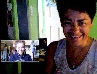Randka przez Skype z mamą!