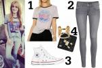 Bella Thorne Graphic Tee Outfit
