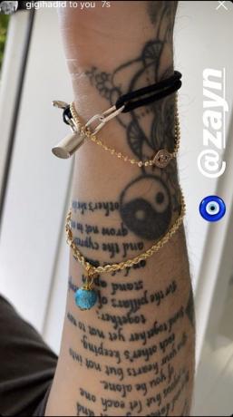 zayn maliks arm på instagram