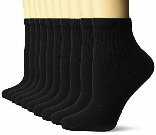 10-pakk svarte sokker for kvinner