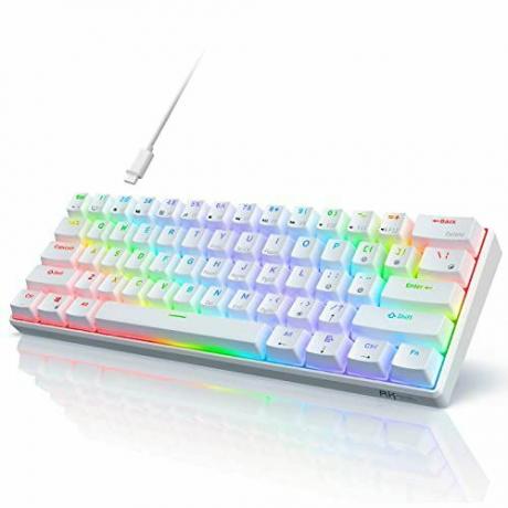 Laidinė 60% mechaninė žaidimų klaviatūra RGB