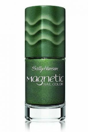 Farba magnetických nechtov v elektrickom smaragde 