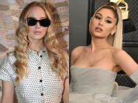 Jennifer Lawrence i Ariana Grande Niezręczna run-in on Don't Look Up Set