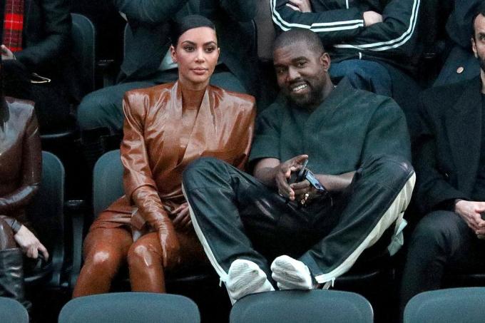 Kim Kardashian e Kanye West antes da separação