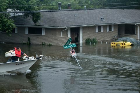 ハリケーンハービー後の洪水