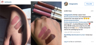 Kylie Jenner puhuu huhuja siitä, että hän käytti toisen meikkibrändin kaavaa huulipakkaukseensa