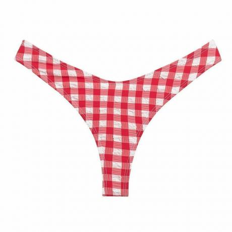 Κόκκινο Gingham Lulu Scrunch Bikini Bottom
