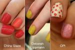 Campioni di smalto per unghie OPI China Glaze e Deborah Lipmann Texture