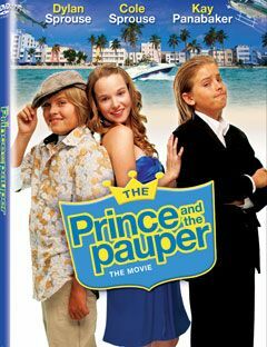 copertina del principe e il povero il dvd del film con una ragazza tra gemelli