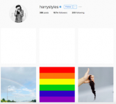 One Direction의 Harry Styles는 3 개의 빈 흰색 Instagram을 공유했지만 아무도 그 이유를 이해하지 못했습니다.