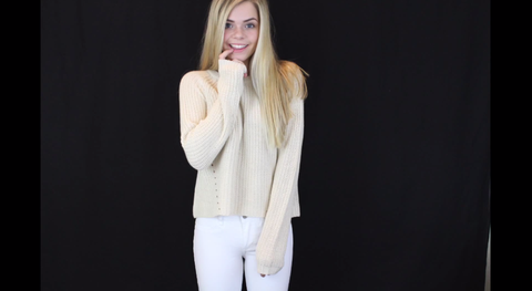 Ærme, Stående, Sweater, Beige, Blazer, Blond, Gademode, Langt hår, Lagdelt hår, Modedesign, 