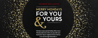 Presentes Starbucks: Merry Mondays