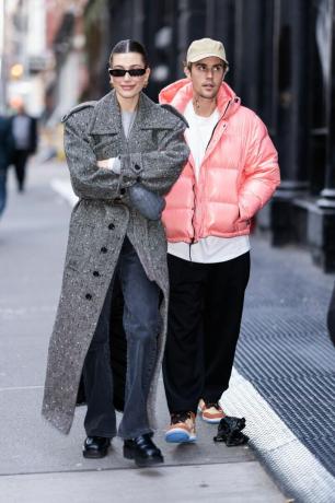 нью-йорк, нью-йорк 05 грудня Хейлі Бібер і Джастін Бібер побачили в Сохо 5 грудня 2022 року в Нью-Йорку, фото від gothamgc images