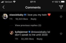 Kylie Jenner bersama BFF Stassie Karanikolaou di Instagram